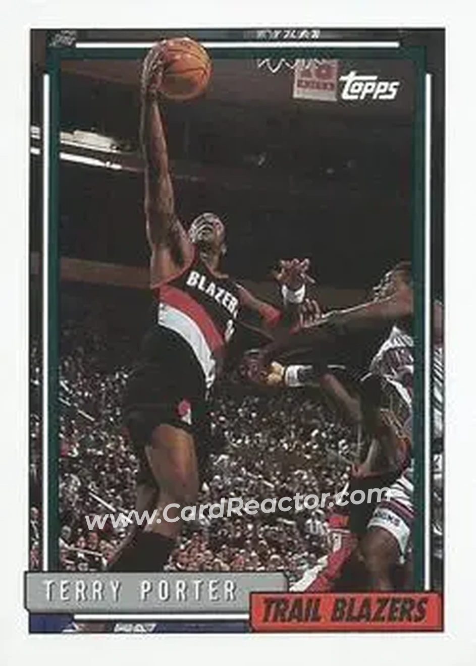 1992-93 Topps #51 - Terry Porter - Portland Trail Blazers - Front 1992-93 Topps #51 - Terry Porter - Portland Trail Blazers - Front