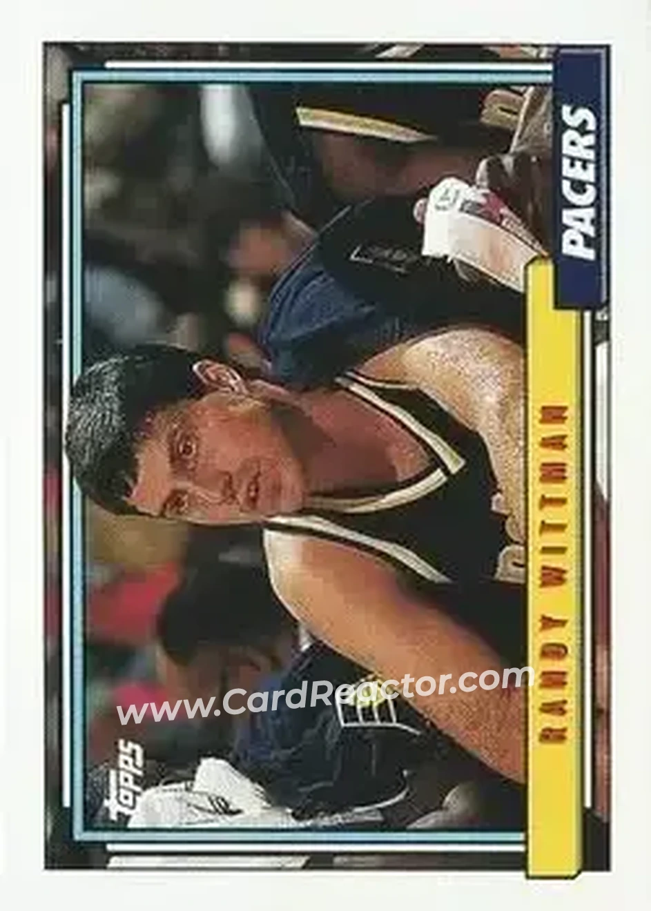 1992-93 Topps #56 - Randy Wittman - Indiana Pacers - Front