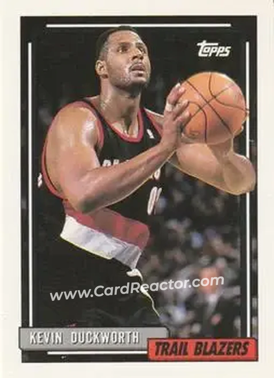 1992-93 Topps #60 - Kevin Duckworth - Portland Trail Blazers - Front