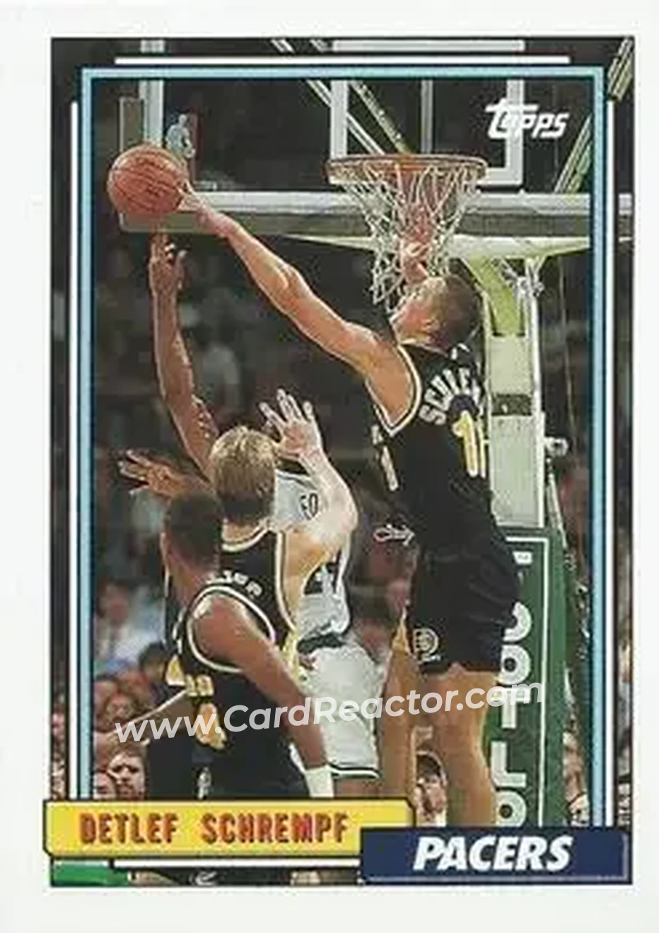 1992-93 Topps #64 - Detlef Schrempf - Indiana Pacers - Front
