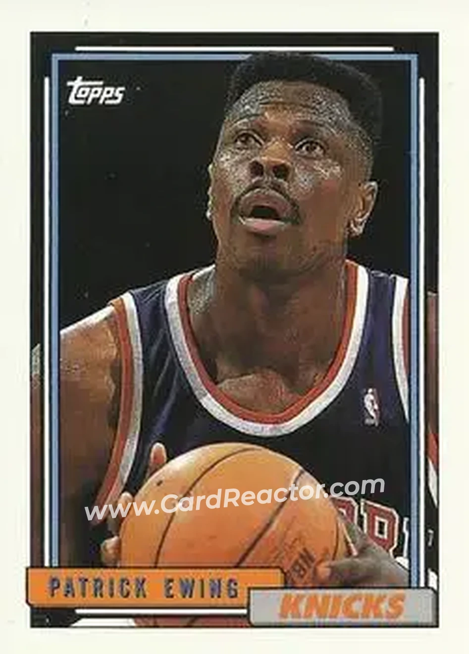 1992-93 Topps #66 - Patrick Ewing - New York Knicks - Front