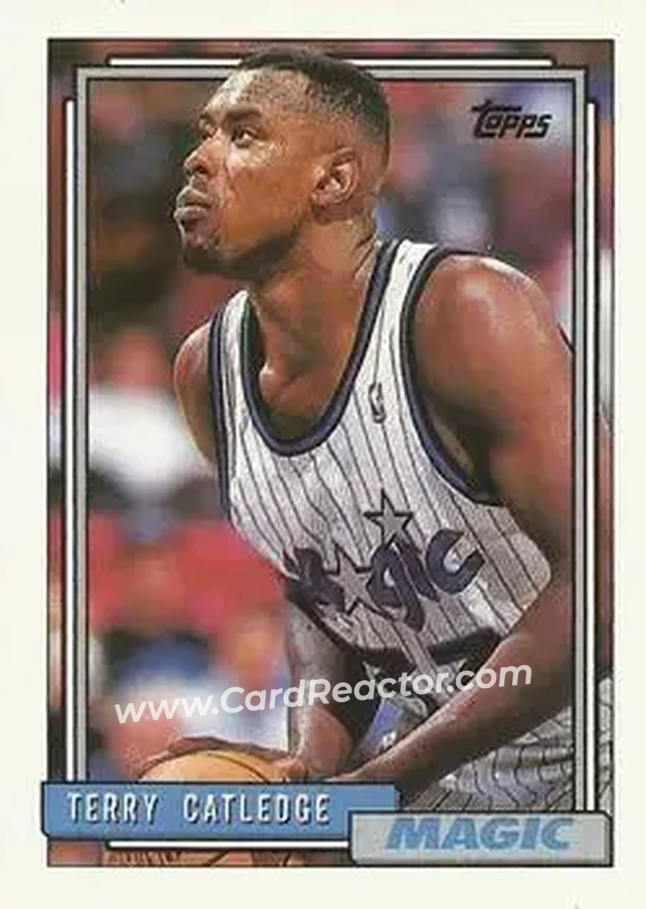 1992-93 Topps #70 - Terry Catledge - Orlando Magic - Front