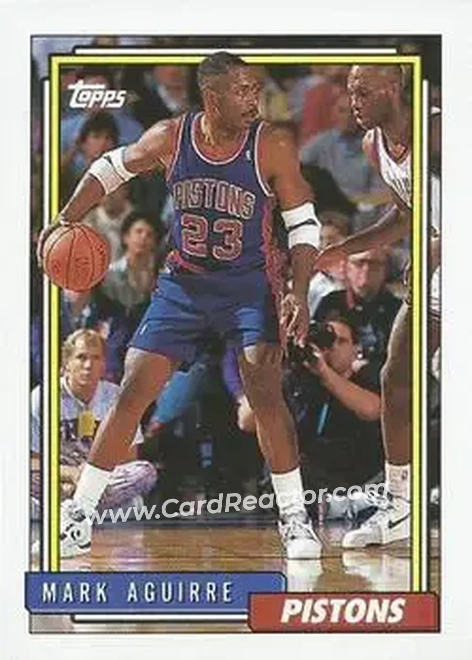 1992-93 Topps #86 - Mark Aguirre - Detroit Pistons - Front