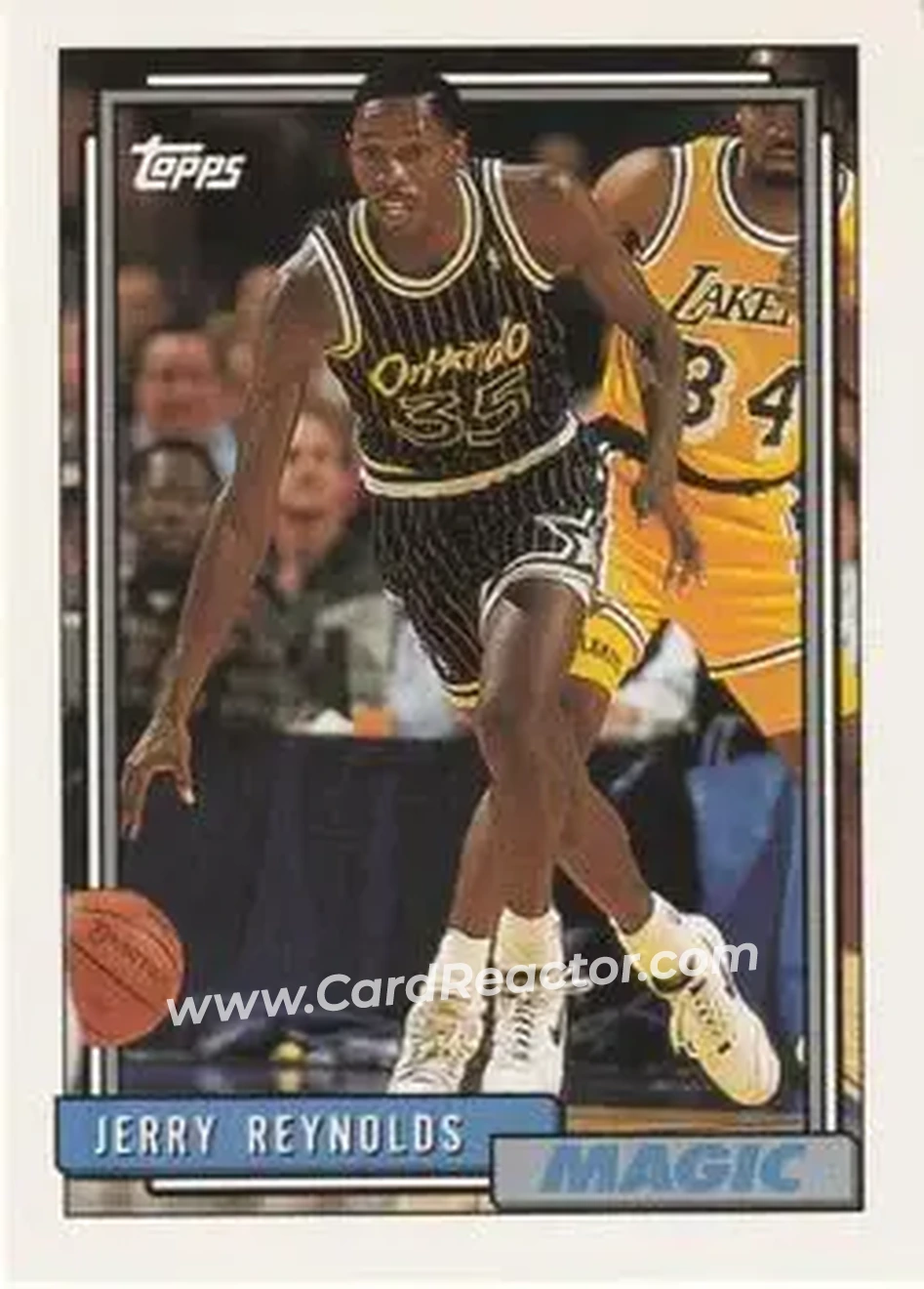 1992-93 Topps #90 - Jerry Reynolds - Orlando Magic - Front