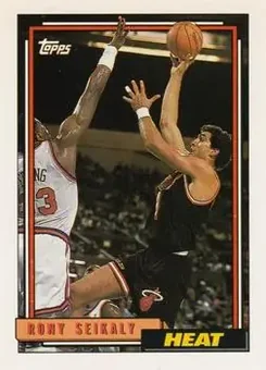 1992-93 Topps #92 - Rony Seikaly - Miami Heat
