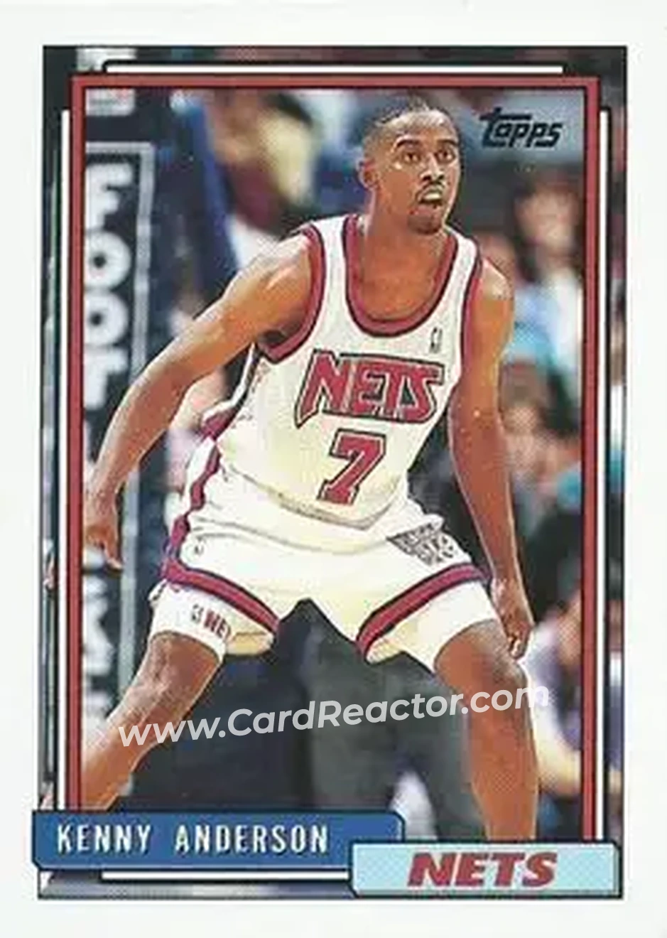 1992-93 Topps #95 - Kenny Anderson - New Jersey Nets - Front