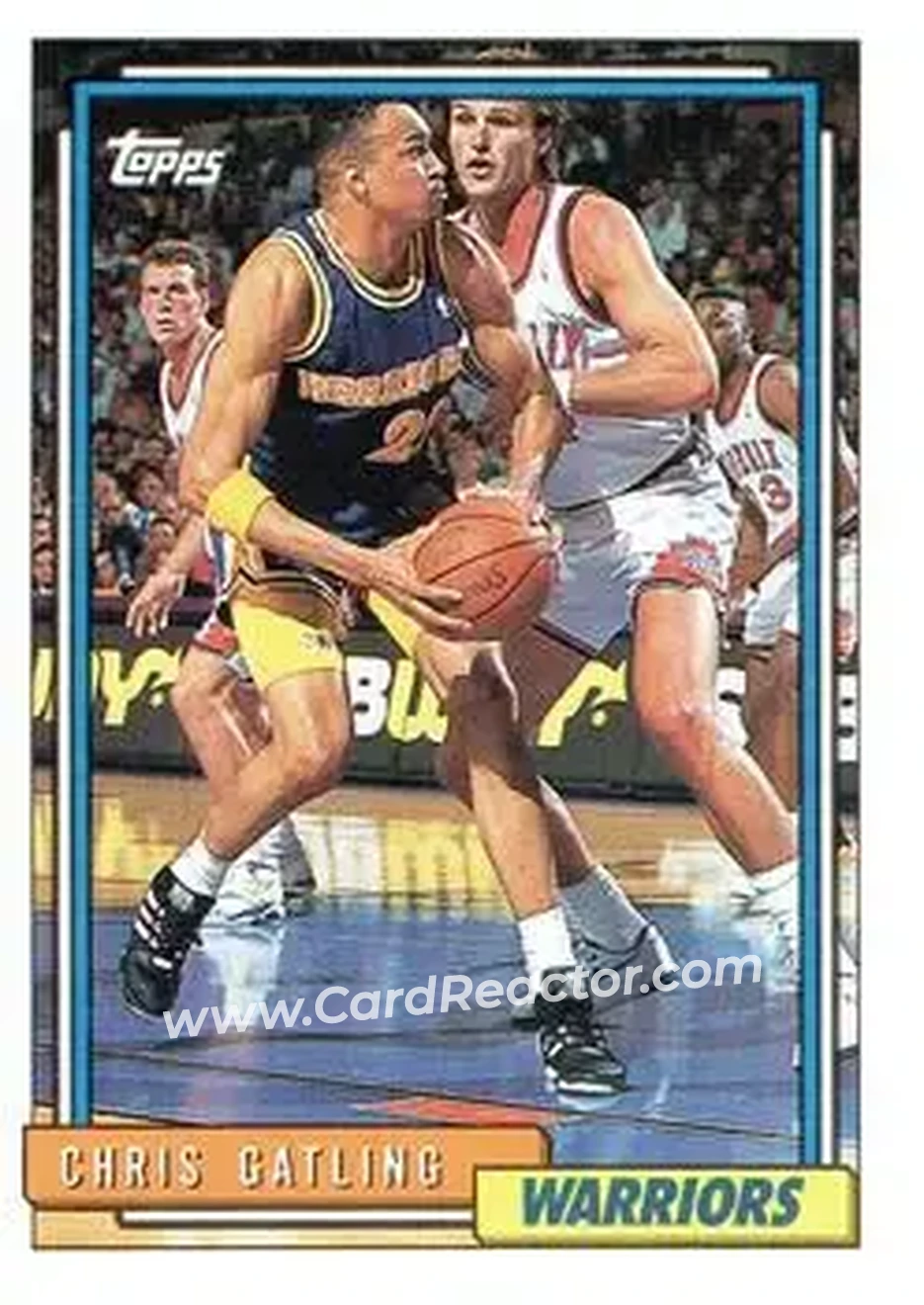 1992-93 Topps #96 - Chris Gatling - Golden State Warriors - Front