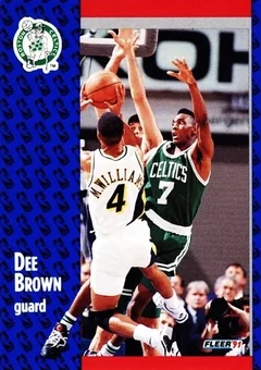 1991-92 Fleer #9 Dee Brown