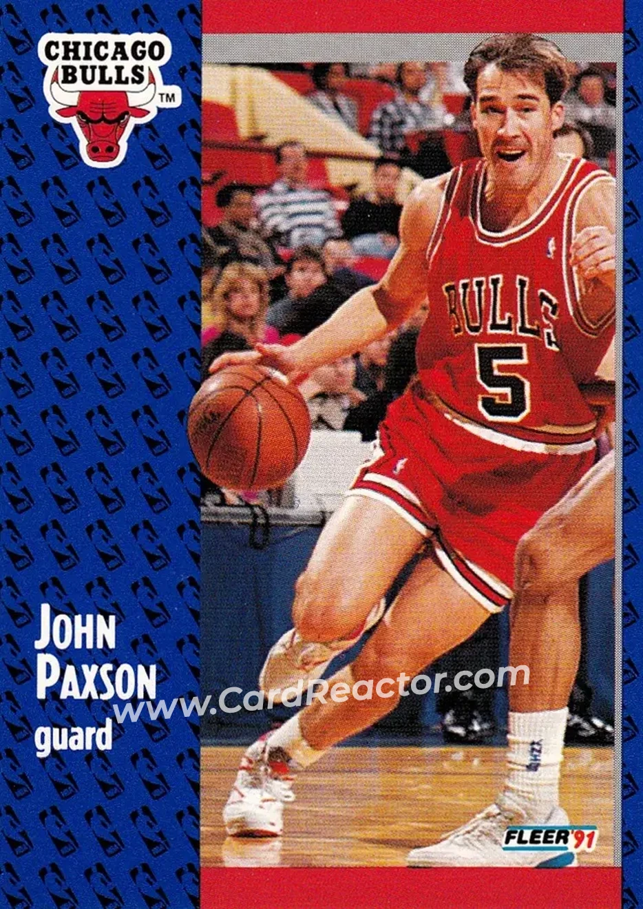 1991-92 Fleer #31 - John Paxson - Chicago Bulls - Front