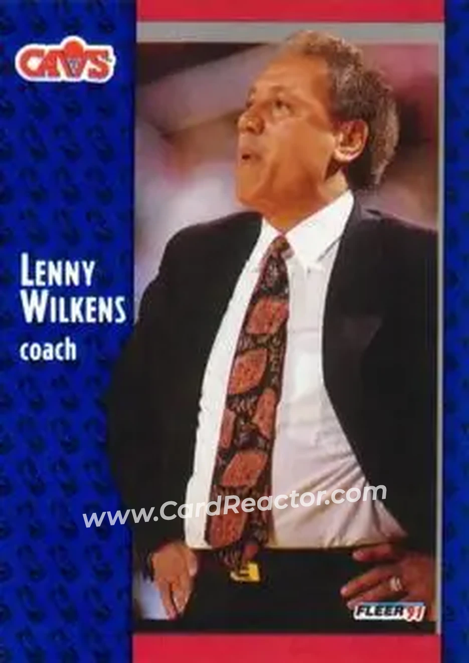 1991-92 Fleer #41 - Lenny Wilkens - Cleveland Cavaliers