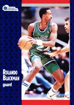 1991-92 Fleer #43 - Rolando Blackman - Dallas Mavericks