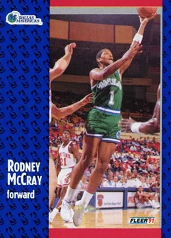 1991-92 Fleer #46 - Rodney McCray - Dallas Mavericks