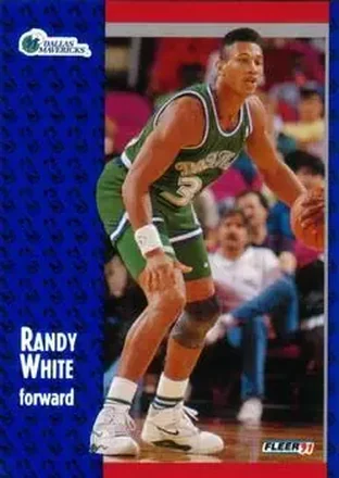 1991-92 Fleer #47 - Randy White - Dallas Mavericks