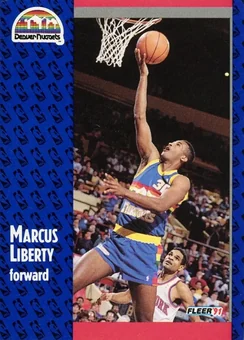 1991-92 Fleer #50 - Marcus Liberty - Denver Nuggets