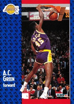 1991-92 Fleer #99 - A.C. Green - Los Angeles Lakers