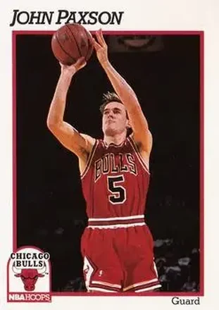 1991-92 Hoops #33 - John Paxson - Chicago Bulls