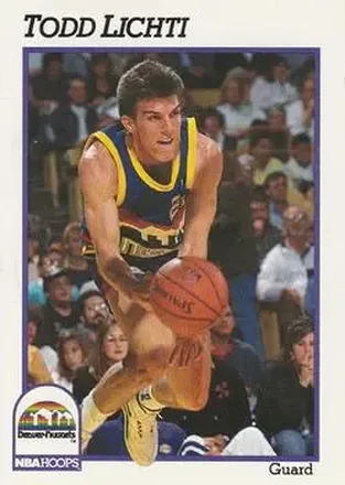 1991-92 Hoops #54 - Todd Lichti - Denver Nuggets