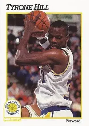 1991-92 Hoops #69 - Tyrone Hill - Golden State Warriors