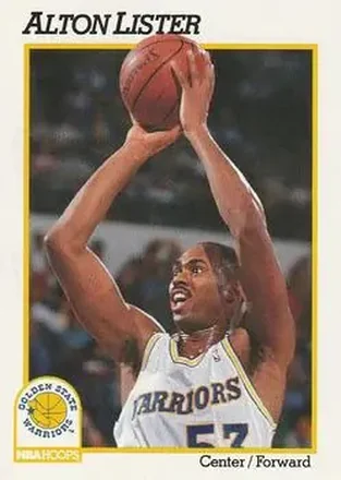 1991-92 Hoops #70 - Alton Lister - Golden State Warriors