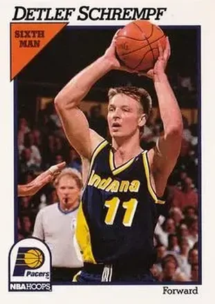 1991-92 Hoops #87 - Detlef Schrempf - Indiana Pacers