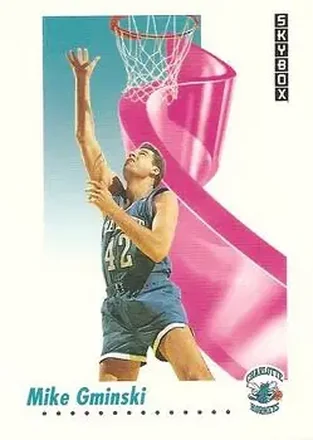 1991-92 SkyBox #28 - Mike Gminski - Charlotte Hornets
