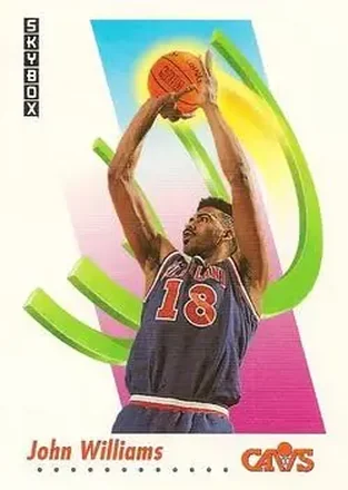 1991-92 SkyBox #55 - John Williams - Cleveland Cavaliers