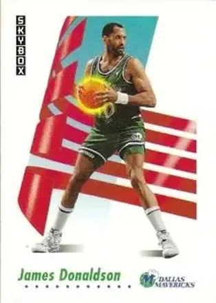 1991-92 SkyBox #59 - James Donaldson - Dallas Mavericks