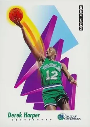 1991-92 SkyBox #60 - Derek Harper - Dallas Mavericks