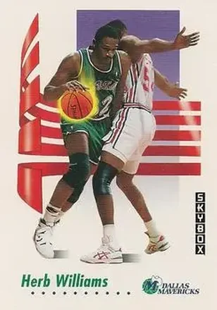 1991-92 SkyBox #66 - Herb Williams - Dallas Mavericks