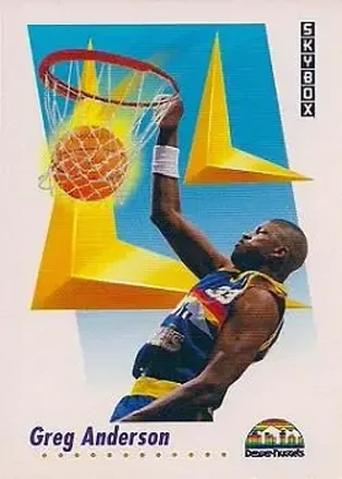 1991-92 SkyBox #68 - Greg Anderson - Denver Nuggets