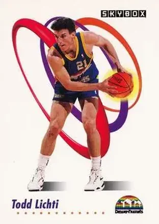 1991-92 SkyBox #73 - Todd Lichti - Denver Nuggets