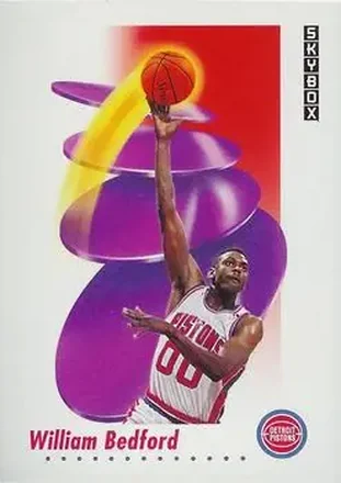 1991-92 SkyBox #79 - William Bedford - Detroit Pistons