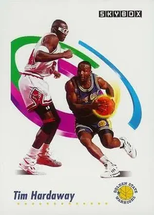 1991-92 SkyBox #90 - Tim Hardaway - Golden State Warriors