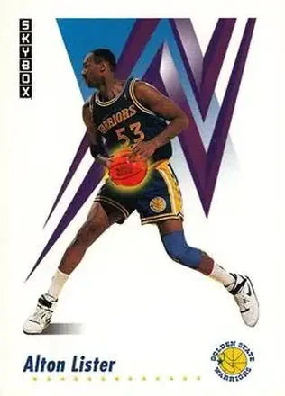 1991-92 SkyBox #94 - Alton Lister - Golden State Warriors