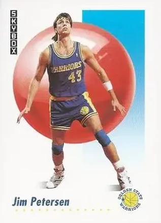 1991-92 SkyBox #97 - Jim Petersen - Golden State Warriors
