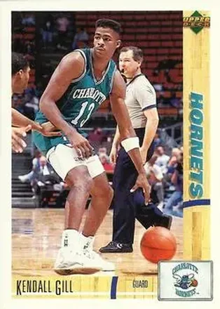 1991-92 Upper Deck Italian #37 - Kendall Gill - Charlotte Hornets