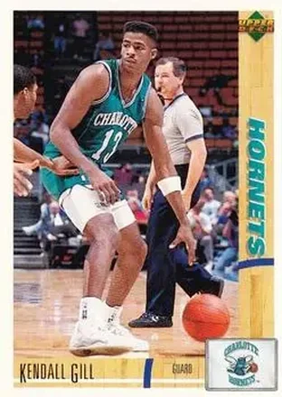 1991-92 Upper Deck Spanish #37 - Kendall Gill - Charlotte Hornets