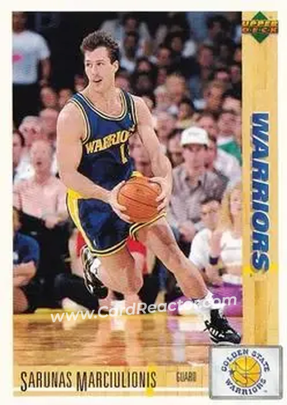 1991-92 Upper Deck Spanish #53 - Šarūnas Marčiulionis - Golden State Warriors