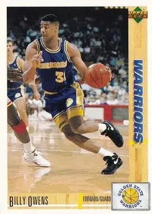 1991-92 Upper Deck Spanish #54 - Billy Owens - Golden State Warriors