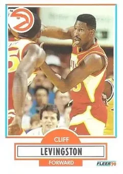 1990-91 Fleer #2 - Cliff Levingston - Atlanta Hawks