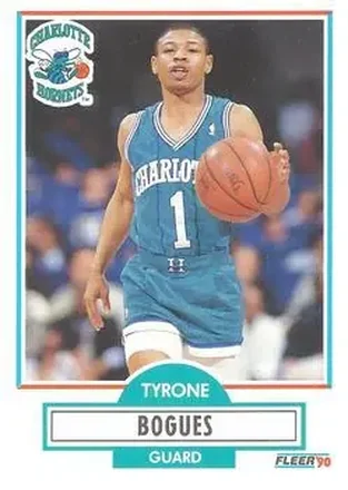 1990-91 Fleer #16 - Muggsy Bogues - Charlotte Hornets