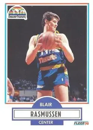 1990-91 Fleer #52 - Blair Rasmussen - Denver Nuggets