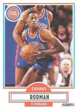 1990-91 Fleer #59 - Dennis Rodman - Detroit Pistons