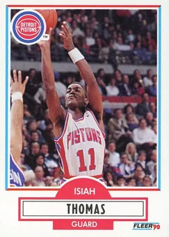 1990-91 Fleer #61 - Isiah Thomas - Detroit Pistons