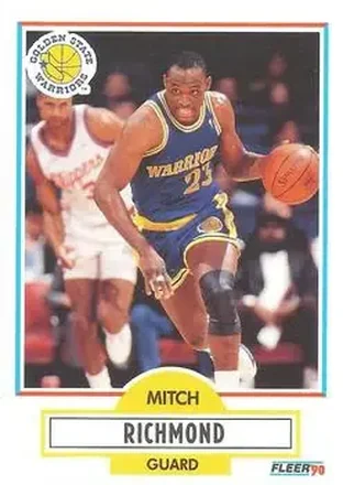 1990-91 Fleer #67 - Mitch Richmond - Golden State Warriors
