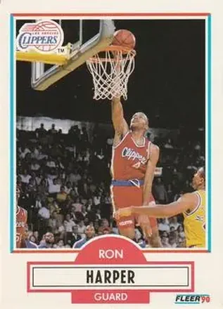 1990-91 Fleer #86 - Ron Harper - Los Angeles Clippers