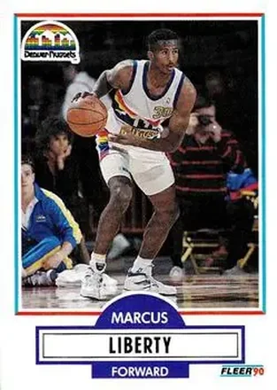1990-91 Fleer Update #U-26 - Marcus Liberty - Denver Nuggets