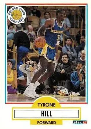 1990-91 Fleer Update #U-31 - Tyrone Hill - Golden State Warriors