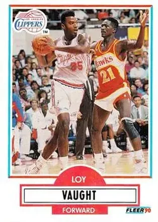 1990-91 Fleer Update #U-42 - Loy Vaught - Los Angeles Clippers