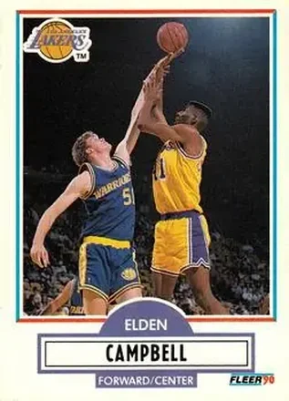 1990-91 Fleer Update #U-43 - Elden Campbell - Los Angeles Lakers